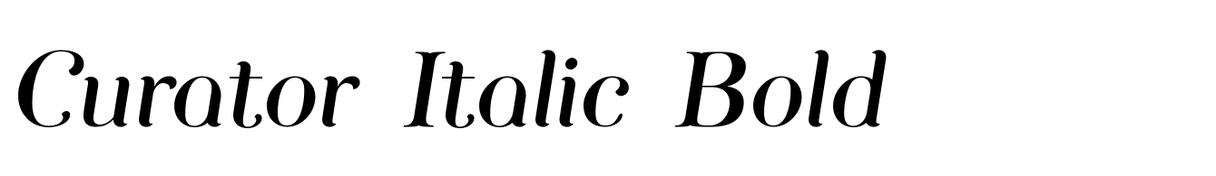 Curator Italic Bold